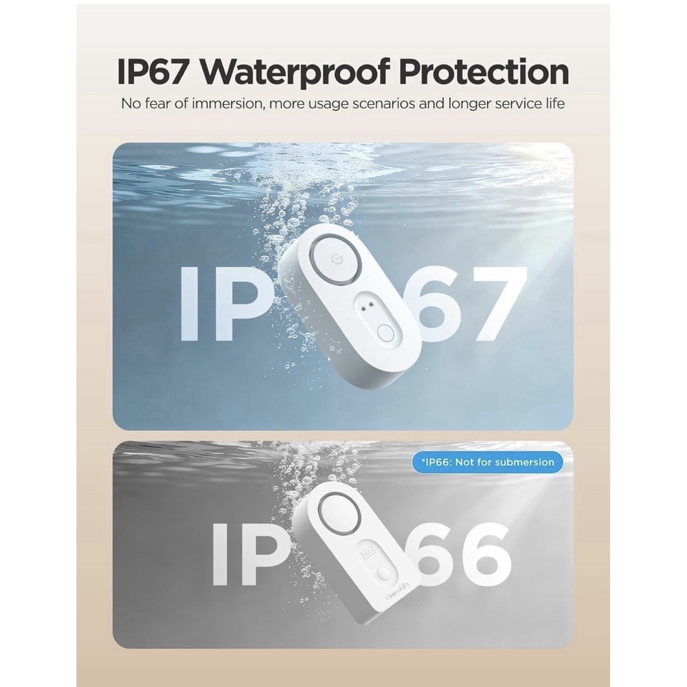 Goveelife Upgraded Smart Water Leak Detector 1S With 1804ft Ultra Long 2 Pack - Picture 12 of 12
